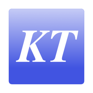 Logo KT pastel bleu
